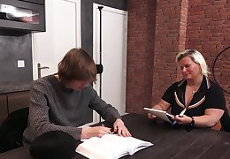 Morgane Sensualle enervating lingerie obtaining fucked in the office